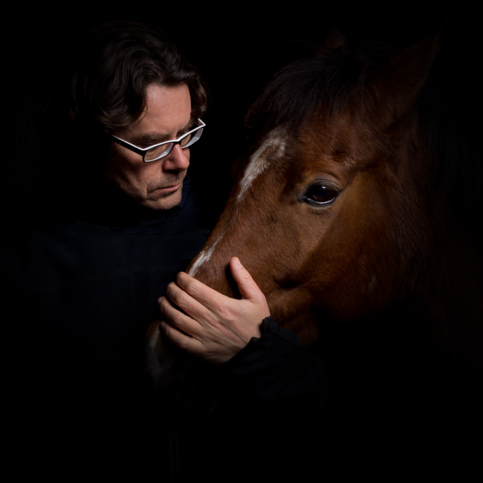 Paarden fotografie zelfportret